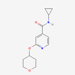 N-cyclopropyl-2-((tetrahydro-2H-pyran-4-yl)oxy)isonicotinamide