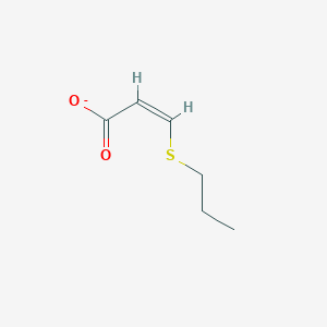 molecular formula C6H13NO2S B2831148 (2Z)-3-(propylsulfanyl)prop-2-enoate CAS No. 1062589-55-2