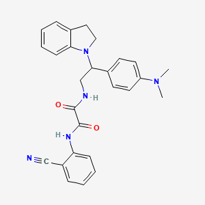 N1-(2-cyanophenyl)-N2-(2-(4-(dimethylamino)phenyl)-2-(indolin-1-yl)ethyl)oxalamide