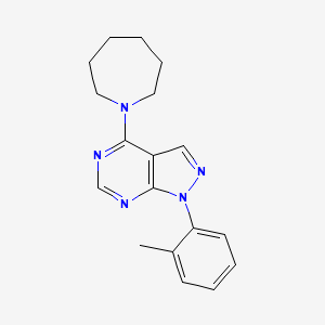 4-(azepan-1-yl)-1-(2-methylphenyl)-1H-pyrazolo[3,4-d]pyrimidine