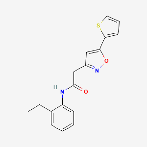 N-(2-ethylphenyl)-2-(5-(thiophen-2-yl)isoxazol-3-yl)acetamide
