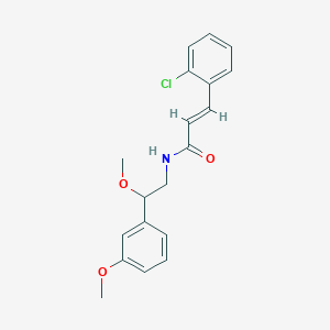 molecular formula C19H20ClNO3 B2831168 (E)-3-(2-chlorophenyl)-N-(2-methoxy-2-(3-methoxyphenyl)ethyl)acrylamide CAS No. 1798404-21-3