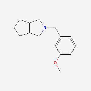 2-[(3-Methoxyphenyl)methyl]-3,3a,4,5,6,6a-hexahydro-1H-cyclopenta[c]pyrrole