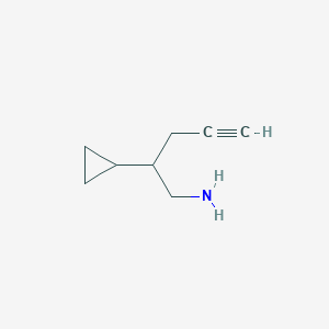 2-Cyclopropylpent-4-yn-1-amine