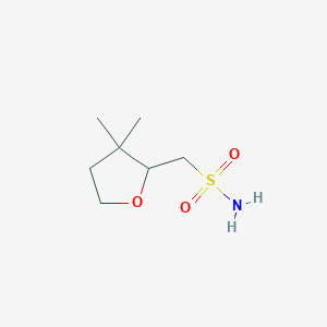 molecular formula C7H15NO3S B2831179 (3,3-Dimethyloxolan-2-yl)methanesulfonamide CAS No. 2167656-25-7