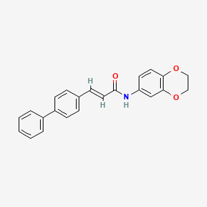 (E)-3-Biphenyl-4-yl-N-(2,3-dihydro-benzo[1,4]dioxin-6-yl)-acrylamide