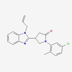4-(1-allyl-1H-benzo[d]imidazol-2-yl)-1-(5-chloro-2-methylphenyl)pyrrolidin-2-one