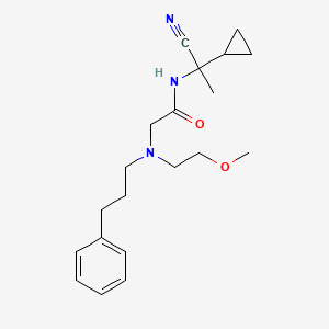 N-(1-cyano-1-cyclopropylethyl)-2-[(2-methoxyethyl)(3-phenylpropyl)amino]acetamide