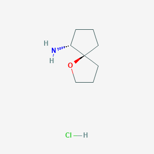 (5S,6R)-1-oxaspiro[4.4]nonan-6-amine hydrochloride