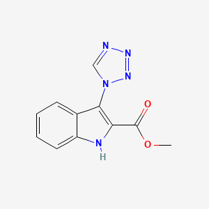 methyl 3-(1H-tetrazol-1-yl)-1H-indole-2-carboxylate