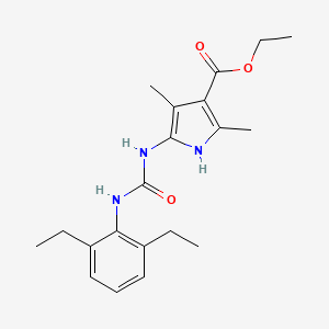 ethyl 5-[(2,6-diethylphenyl)carbamoylamino]-2,4-dimethyl-1H-pyrrole-3-carboxylate