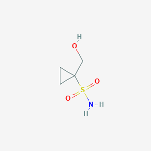 1-(Hydroxymethyl)cyclopropane-1-sulfonamide