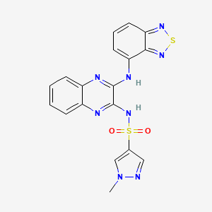 N-(3-(benzo[c][1,2,5]thiadiazol-4-ylamino)quinoxalin-2-yl)-1-methyl-1H-pyrazole-4-sulfonamide