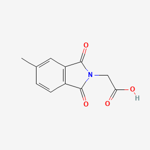 molecular formula C11H9NO4 B2831222 2-(5-methyl-1,3-dioxo-2,3-dihydro-1H-isoindol-2-yl)acetic acid CAS No. 40313-95-9