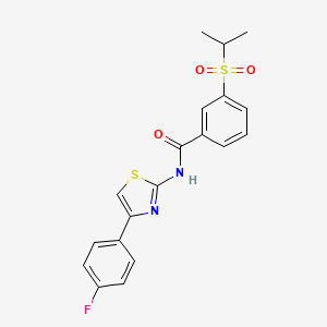 N-(4-(4-fluorophenyl)thiazol-2-yl)-3-(isopropylsulfonyl)benzamide