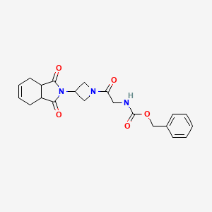 benzyl (2-(3-(1,3-dioxo-3a,4,7,7a-tetrahydro-1H-isoindol-2(3H)-yl)azetidin-1-yl)-2-oxoethyl)carbamate