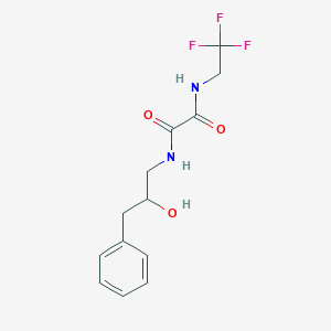 N1-(2-hydroxy-3-phenylpropyl)-N2-(2,2,2-trifluoroethyl)oxalamide