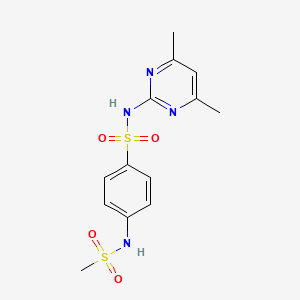 N-(4,6-dimethylpyrimidin-2-yl)-4-(methanesulfonamido)benzenesulfonamide