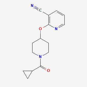 2-((1-(Cyclopropanecarbonyl)piperidin-4-yl)oxy)nicotinonitrile