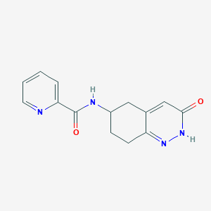 molecular formula C14H14N4O2 B2831271 N-(3-oxo-2,3,5,6,7,8-hexahydrocinnolin-6-yl)picolinamide CAS No. 2034368-91-5