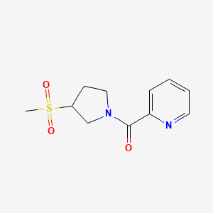 (3-(Methylsulfonyl)pyrrolidin-1-yl)(pyridin-2-yl)methanone