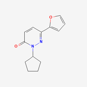 2-cyclopentyl-6-(furan-2-yl)pyridazin-3(2H)-one