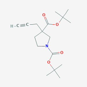 1,3-Pyrrolidinedicarboxylic acid, 3-(2-propyn-1-yl)-, 1,3-bis(1,1-dimethylethyl) ester