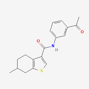 N-(3-acetylphenyl)-6-methyl-4,5,6,7-tetrahydro-1-benzothiophene-3-carboxamide