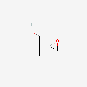 molecular formula C7H12O2 B2831330 [1-(Oxiran-2-yl)cyclobutyl]methanol CAS No. 2305251-98-1