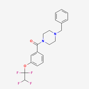 4-Benzylpiperazinyl 3-(1,1,2,2-tetrafluoroethoxy)phenyl ketone