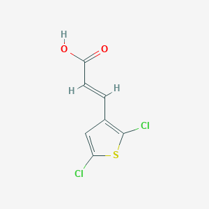 (E)-3-(2,5-dichlorothiophen-3-yl)prop-2-enoic acid