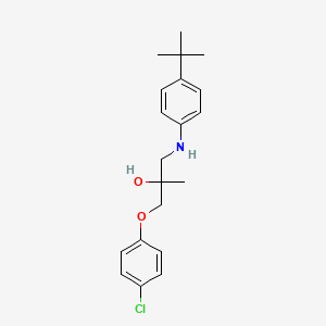 molecular formula C20H26ClNO2 B2831355 1-[4-(叔丁基)苯胺基]-3-(4-氯苯氧基)-2-甲基-2-丙醇 CAS No. 866156-86-7