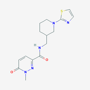 1-methyl-6-oxo-N-((1-(thiazol-2-yl)piperidin-3-yl)methyl)-1,6-dihydropyridazine-3-carboxamide