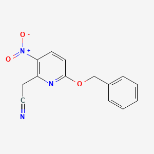 2-(6-(Benzyloxy)-3-nitropyridin-2-yl)acetonitrile