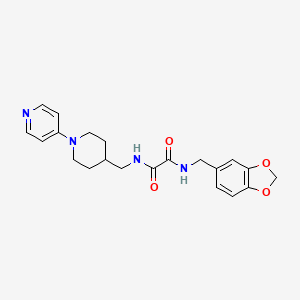 N1-(benzo[d][1,3]dioxol-5-ylmethyl)-N2-((1-(pyridin-4-yl)piperidin-4-yl)methyl)oxalamide
