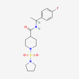 N-(1-(4-fluorophenyl)ethyl)-1-(pyrrolidin-1-ylsulfonyl)piperidine-4-carboxamide