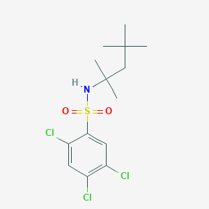 2,4,5-trichloro-N-(2,4,4-trimethylpentan-2-yl)benzene-1-sulfonamide