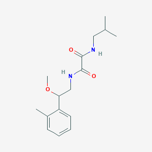 molecular formula C16H24N2O3 B2831418 N1-isobutyl-N2-(2-methoxy-2-(o-tolyl)ethyl)oxalamide CAS No. 1797027-84-9