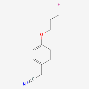 molecular formula C11H12FNO B2831429 2-[4-(3-氟丙氧基)苯基]乙腈 CAS No. 477862-25-2