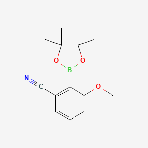 3-Methoxy-2-(4,4,5,5-tetramethyl-1,3,2-dioxaborolan-2-yl)benzonitrile
