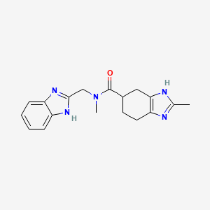 N-((1H-benzo[d]imidazol-2-yl)methyl)-N,2-dimethyl-4,5,6,7-tetrahydro-1H-benzo[d]imidazole-5-carboxamide