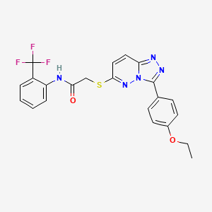 2-((3-(4-ethoxyphenyl)-[1,2,4]triazolo[4,3-b]pyridazin-6-yl)thio)-N-(2-(trifluoromethyl)phenyl)acetamide
