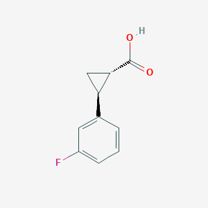 molecular formula C10H9FO2 B2831456 (1S,2S)-2-(3-fluorophenyl)cyclopropane-1-carboxylic Acid CAS No. 175168-72-6