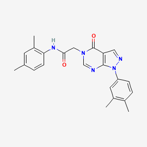 molecular formula C23H23N5O2 B2831463 N-(2,4-dimethylphenyl)-2-[1-(3,4-dimethylphenyl)-4-oxopyrazolo[3,4-d]pyrimidin-5-yl]acetamide CAS No. 841211-86-7
