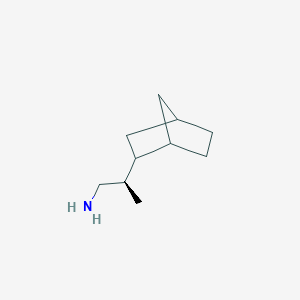 molecular formula C10H19N B2831468 (2R)-2-(2-Bicyclo[2.2.1]heptanyl)propan-1-amine CAS No. 2248216-87-5