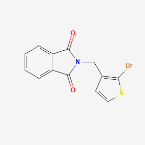 molecular formula C13H8BrNO2S B2831481 2-[(2-bromothiophen-3-yl)methyl]-2,3-dihydro-1H-isoindole-1,3-dione CAS No. 157664-45-4
