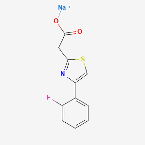 Sodium 2-[4-(2-fluorophenyl)-1,3-thiazol-2-yl]acetate