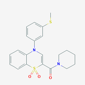 5-(2-{[ethyl(phenyl)amino]carbonyl}phenyl)-N-(1-phenylethyl)-1,3-oxazole-4-carboxamide