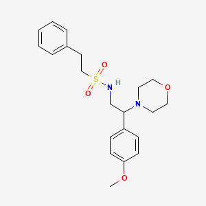 N-(2-(4-methoxyphenyl)-2-morpholinoethyl)-2-phenylethanesulfonamide