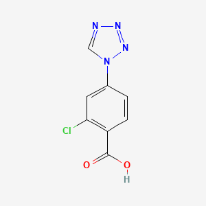 molecular formula C8H5ClN4O2 B2831546 2-chloro-4-(1H-1,2,3,4-tetrazol-1-yl)benzoic acid CAS No. 309720-72-7